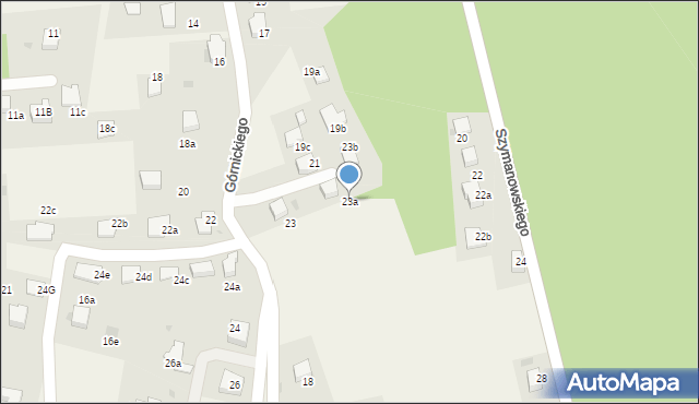 Pogorzyce, Górnickiego Łukasza, 23a, mapa Pogorzyce