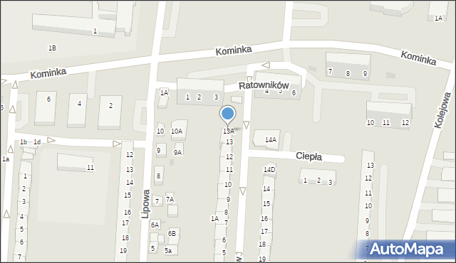 Polkowice, Górników, 13A, mapa Polkowice