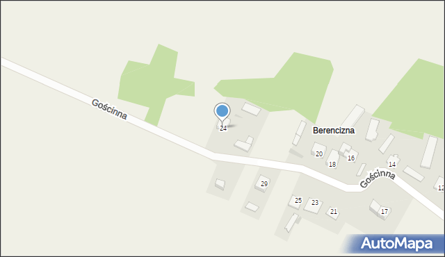 Pomiechówek, Gościnna, 24, mapa Pomiechówek