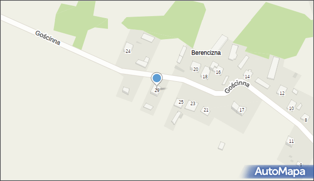 Pomiechówek, Gościnna, 29, mapa Pomiechówek