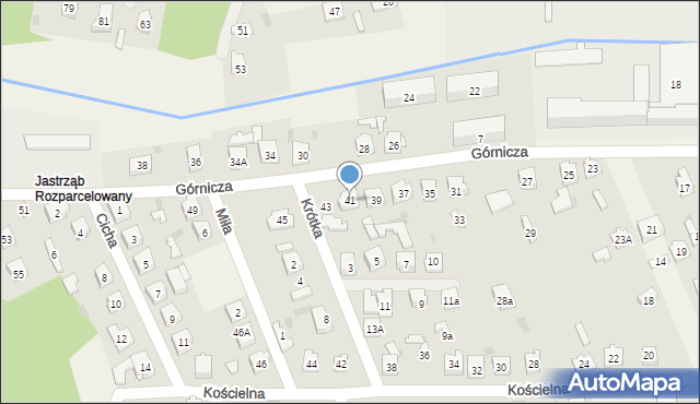 Poraj, Górnicza, 41, mapa Poraj