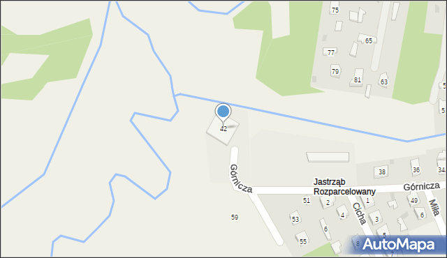 Poraj, Górnicza, 42, mapa Poraj