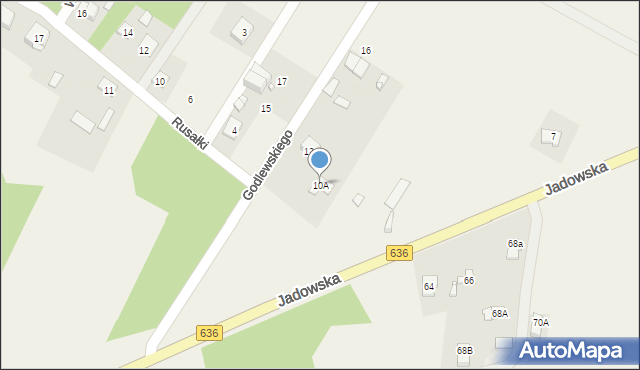 Postoliska, Godlewskiego Nikodema, 10A, mapa Postoliska