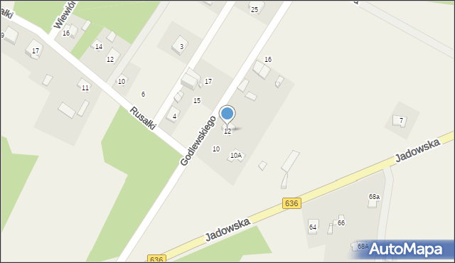 Postoliska, Godlewskiego Nikodema, 12, mapa Postoliska