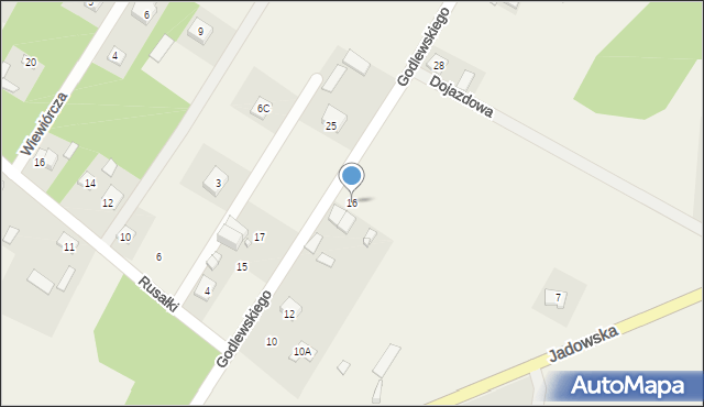 Postoliska, Godlewskiego Nikodema, 16, mapa Postoliska