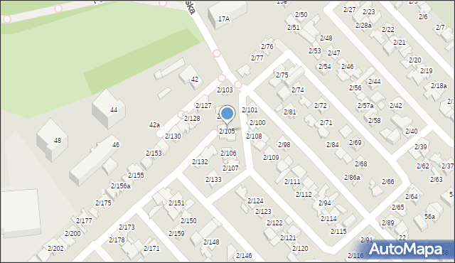 Poznań, Górnicza, 2/105, mapa Poznania