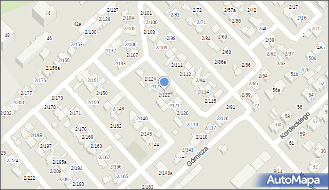 Poznań, Górnicza, 2/122, mapa Poznania