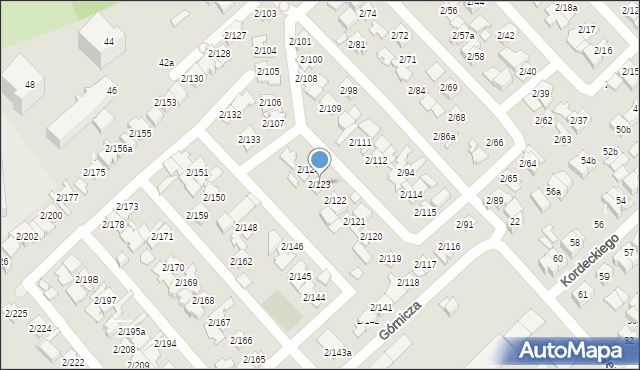 Poznań, Górnicza, 2/123, mapa Poznania