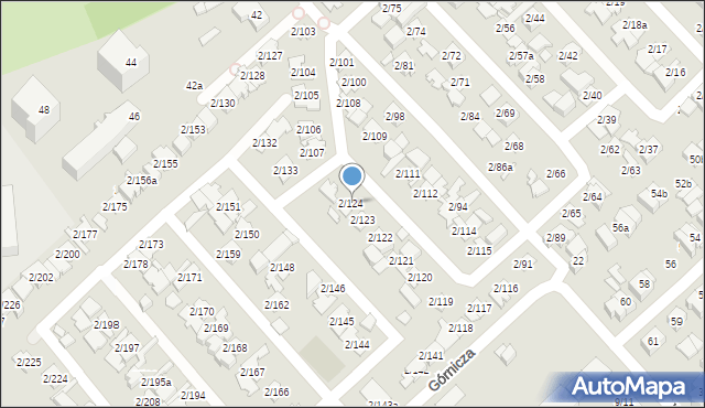 Poznań, Górnicza, 2/124, mapa Poznania