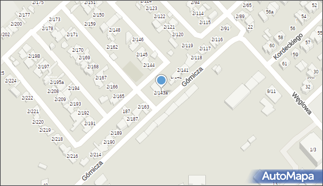 Poznań, Górnicza, 2/143a, mapa Poznania