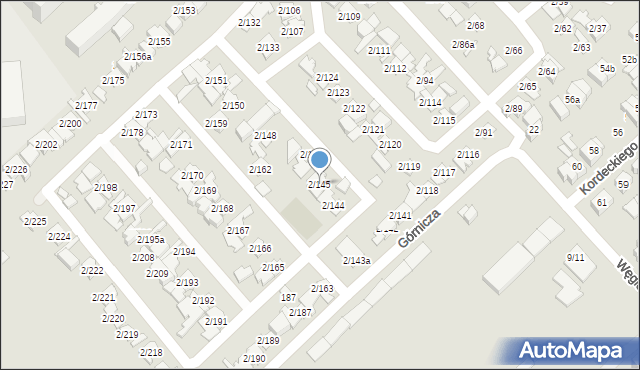 Poznań, Górnicza, 2/145, mapa Poznania