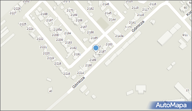 Poznań, Górnicza, 2/188, mapa Poznania