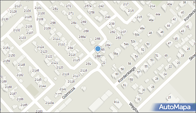 Poznań, Górnicza, 2/89, mapa Poznania