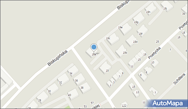 Poznań, Goethego Johanna Wolfganga, 19a, mapa Poznania