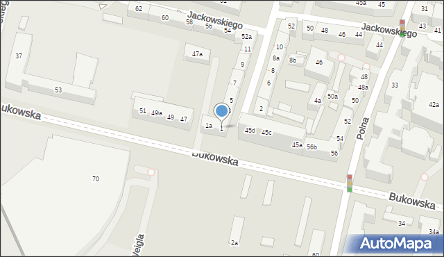 Poznań, Gorczyczewskiego Jana, 1, mapa Poznania