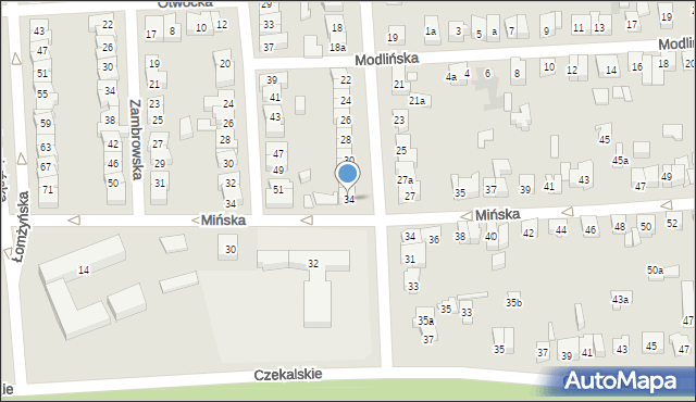 Poznań, Goplańska, 34, mapa Poznania