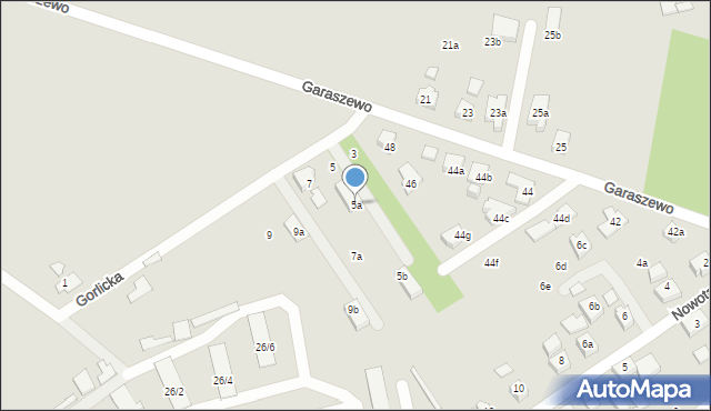 Poznań, Gorlicka, 5a, mapa Poznania