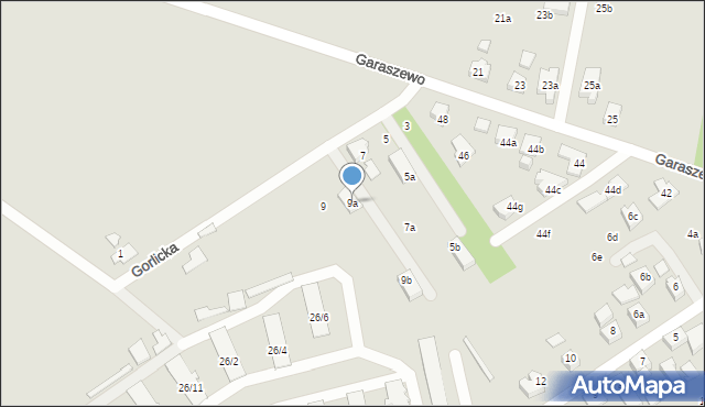 Poznań, Gorlicka, 9a, mapa Poznania