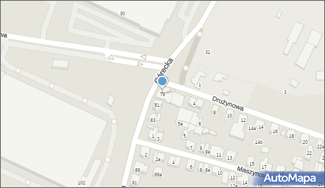 Poznań, Górecka, 79, mapa Poznania