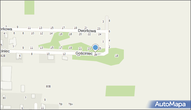 Prażmów, Gościniec, 16, mapa Prażmów