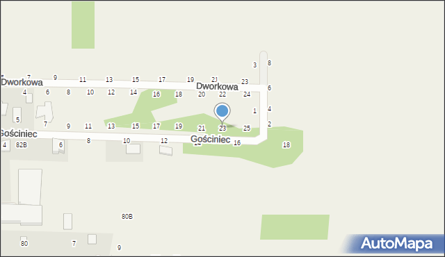 Prażmów, Gościniec, 23, mapa Prażmów