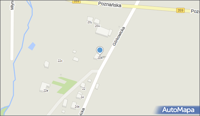 Prusice, Górkowicka, 22A, mapa Prusice