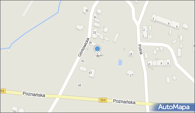 Prusice, Górkowicka, 39, mapa Prusice