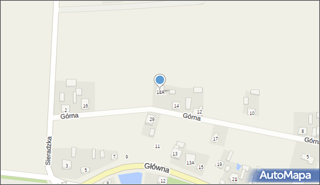 Pruszków, Górna, 14A, mapa Pruszków