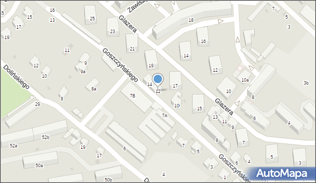 Przemyśl, Goszczyńskiego Seweryna, 12, mapa Przemyśla