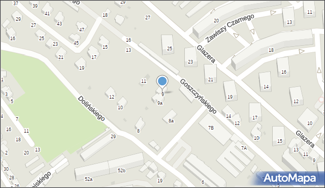Przemyśl, Goszczyńskiego Seweryna, 9, mapa Przemyśla