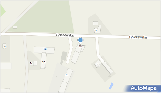 Przybiernów, Golczewska, 7D, mapa Przybiernów