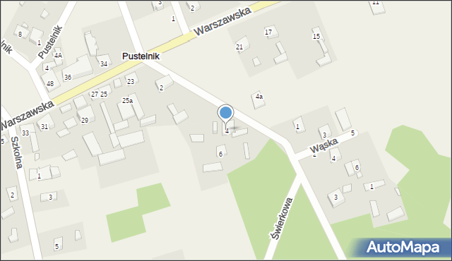 Pustelnik, Goździk, 4, mapa Pustelnik