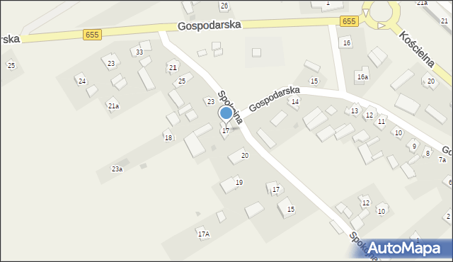 Raczki, Gospodarska, 17, mapa Raczki