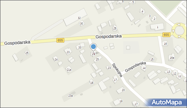 Raczki, Gospodarska, 21, mapa Raczki