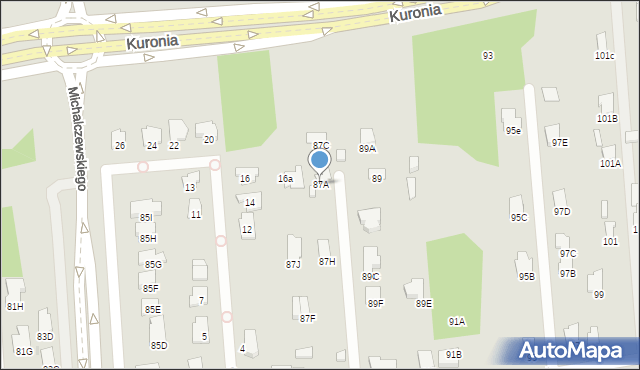 Radom, Godowska, 87A, mapa Radomia