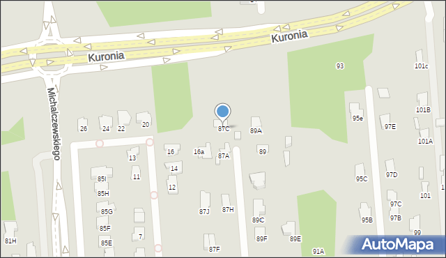 Radom, Godowska, 87C, mapa Radomia
