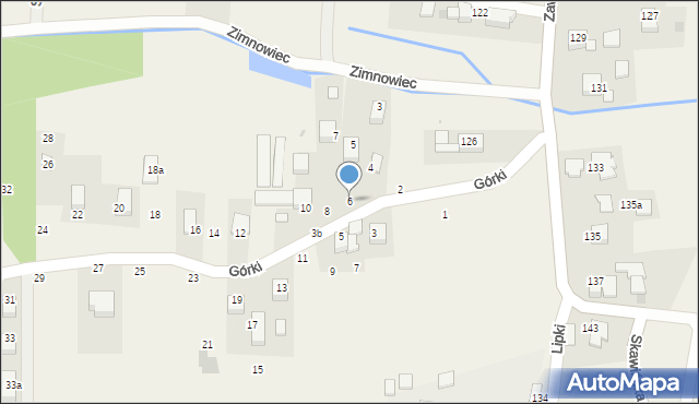 Radziszów, Górki, 6, mapa Radziszów