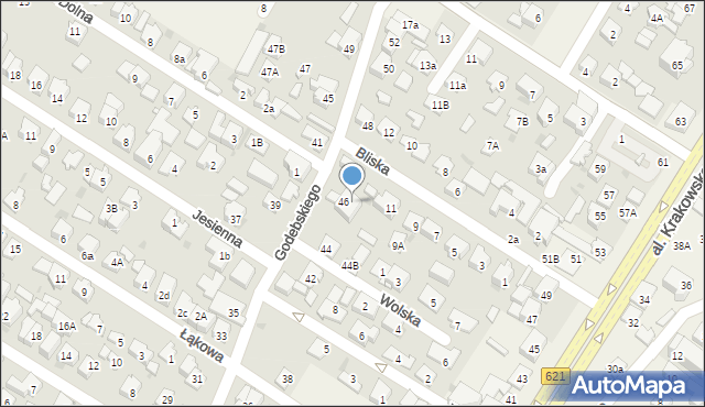 Raszyn, Godebskiego Cypriana, 46/2, mapa Raszyn