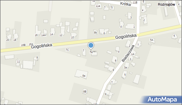 Rożniątów, Gogolińska, 7A, mapa Rożniątów