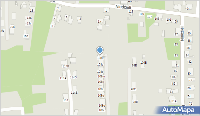 Ruda Śląska, Górna, 108u, mapa Rudy Śląskiej