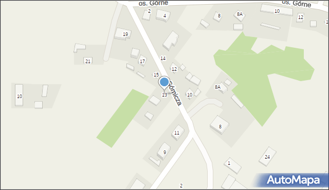 Rudki, Górnicza, 13, mapa Rudki