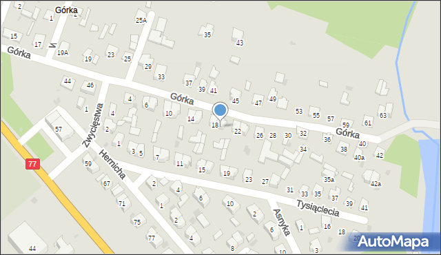 Rudnik nad Sanem, Górka, 20, mapa Rudnik nad Sanem