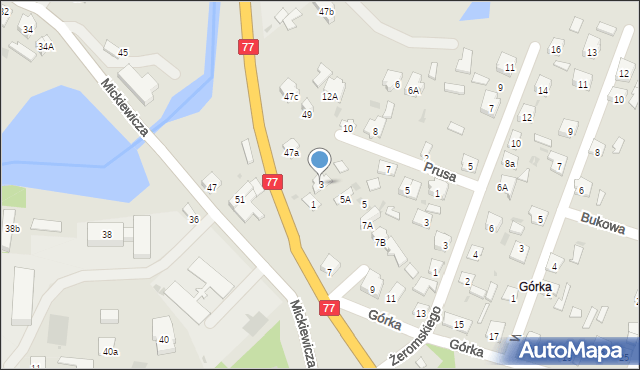 Rudnik nad Sanem, Górka, 3, mapa Rudnik nad Sanem