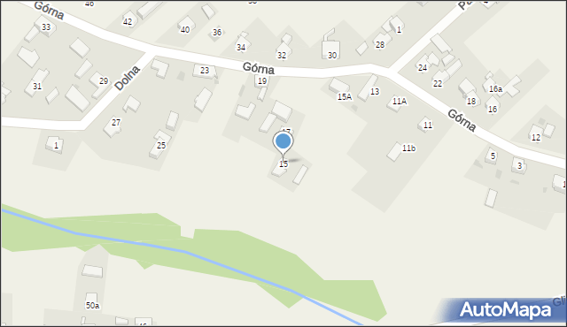 Rudno, Górna, 15, mapa Rudno