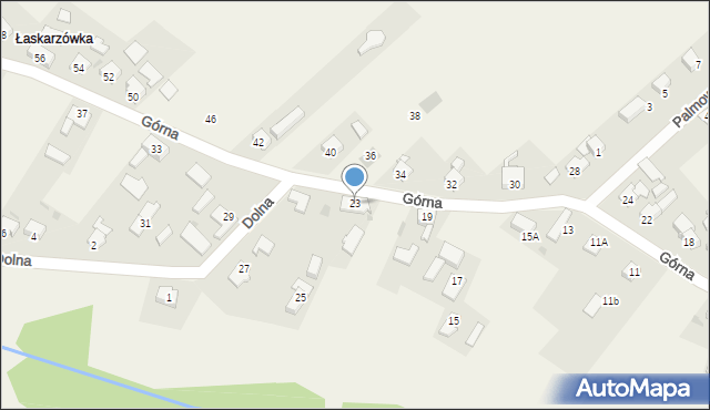 Rudno, Górna, 23, mapa Rudno