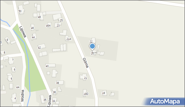 Rudziniec, Górna, 20, mapa Rudziniec