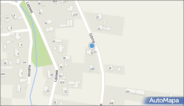 Rudziniec, Górna, 21, mapa Rudziniec