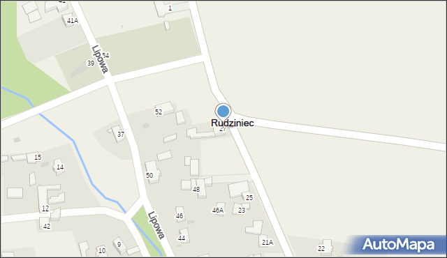 Rudziniec, Górna, 27, mapa Rudziniec