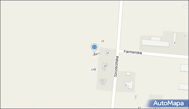 Rurzyca, Goleniowska, 1BA, mapa Rurzyca