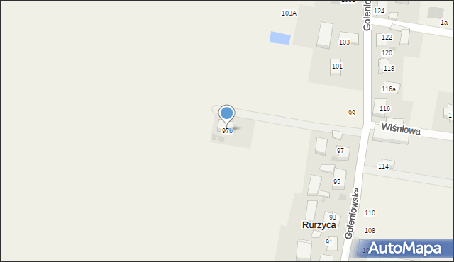 Rurzyca, Goleniowska, 97b, mapa Rurzyca